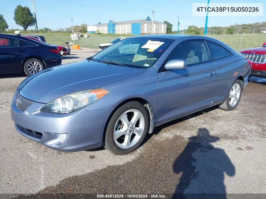 2005 Toyota Camry Solara Se V6 VIN: 4T1CA38P15U050236 Lot: 40512029