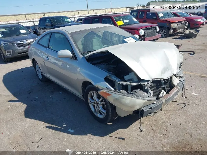 2005 Toyota Camry Solara Se VIN: 4T1CE38P75U983854 Lot: 40512039