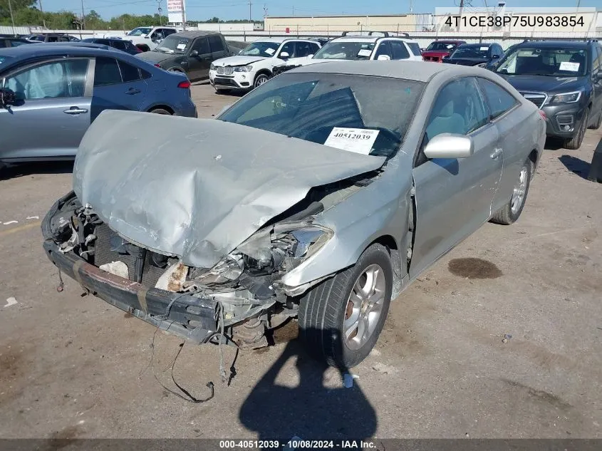 2005 Toyota Camry Solara Se VIN: 4T1CE38P75U983854 Lot: 40512039