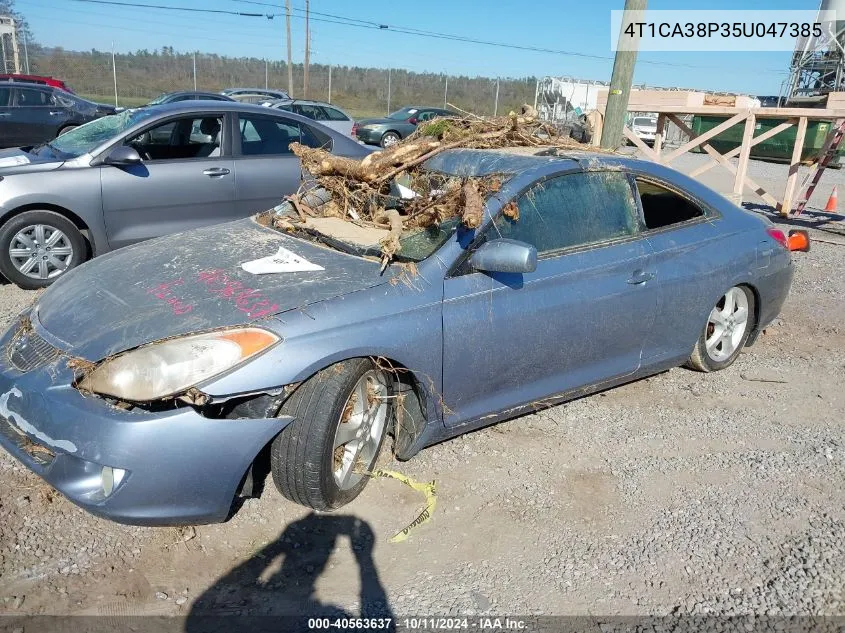 2005 Toyota Camry Solara Sle V6 VIN: 4T1CA38P35U047385 Lot: 40563637