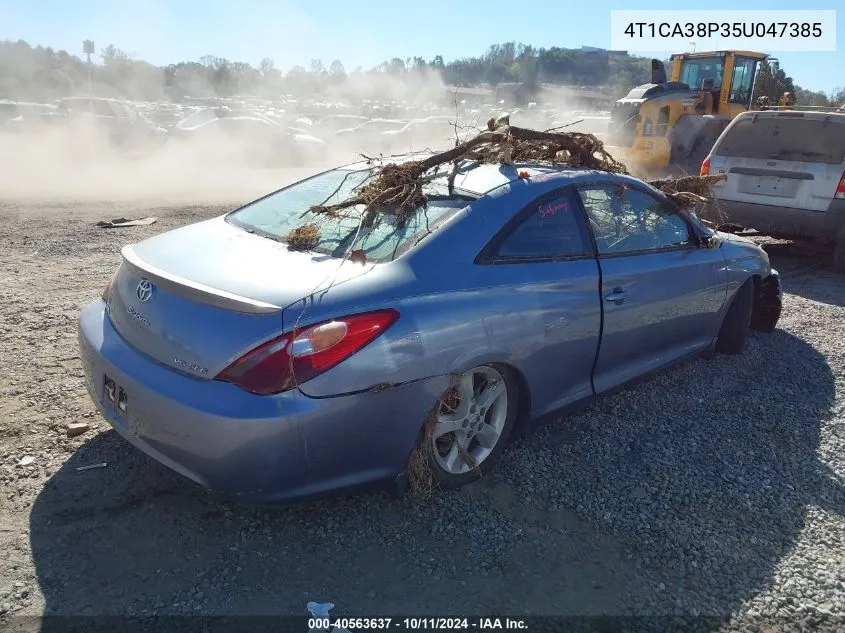 2005 Toyota Camry Solara Sle V6 VIN: 4T1CA38P35U047385 Lot: 40563637