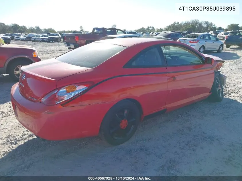 2005 Toyota Camry Solara Sle V6 VIN: 4T1CA30P35U039895 Lot: 40567925