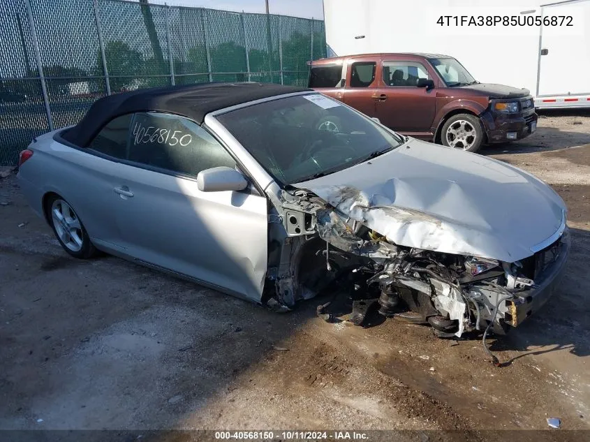 2005 Toyota Camry Solara Se VIN: 4T1FA38P85U056872 Lot: 40568150