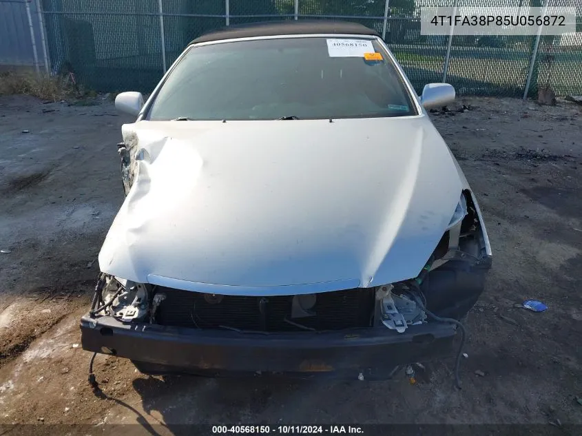 2005 Toyota Camry Solara Se VIN: 4T1FA38P85U056872 Lot: 40568150