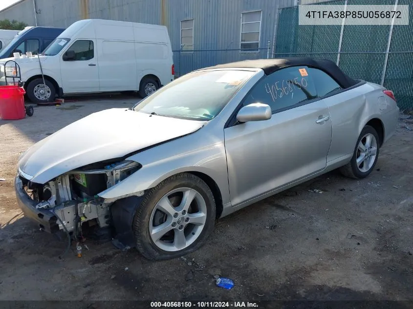 2005 Toyota Camry Solara Se VIN: 4T1FA38P85U056872 Lot: 40568150