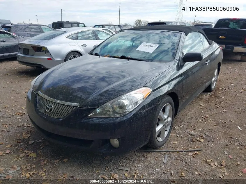 2005 Toyota Camry Solara Sle VIN: 4T1FA38P85U060906 Lot: 40585862