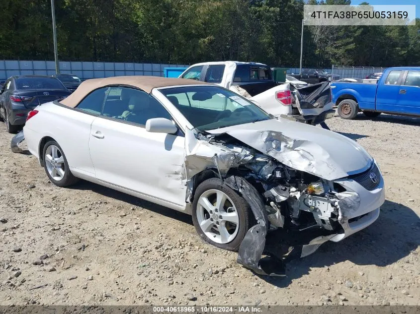 2005 Toyota Camry Solara Sle VIN: 4T1FA38P65U053159 Lot: 40618965