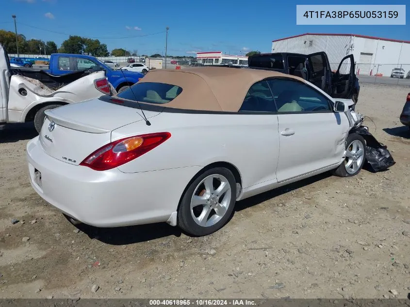 2005 Toyota Camry Solara Sle VIN: 4T1FA38P65U053159 Lot: 40618965