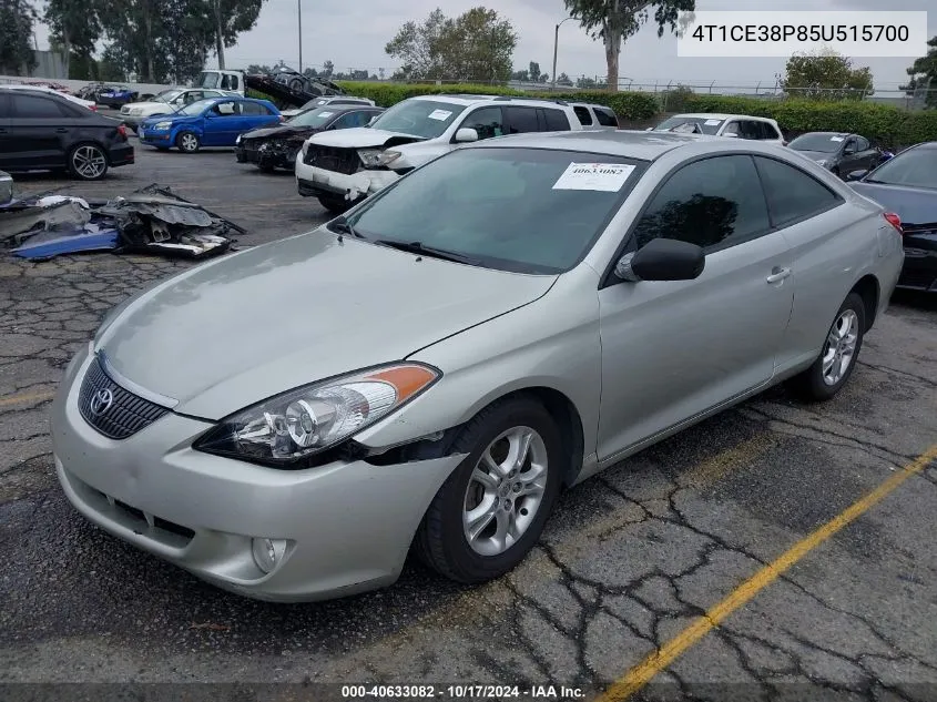 2005 Toyota Camry Solara Se VIN: 4T1CE38P85U515700 Lot: 40633082