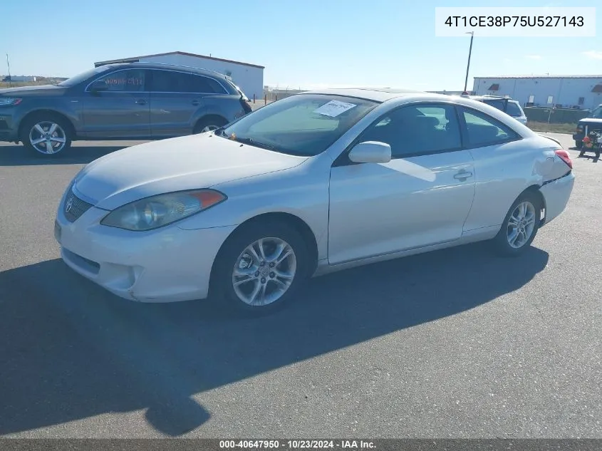 2005 Toyota Camry Solara Se VIN: 4T1CE38P75U527143 Lot: 40647950