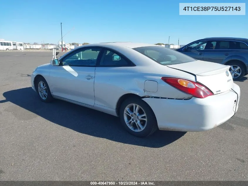 2005 Toyota Camry Solara Se VIN: 4T1CE38P75U527143 Lot: 40647950