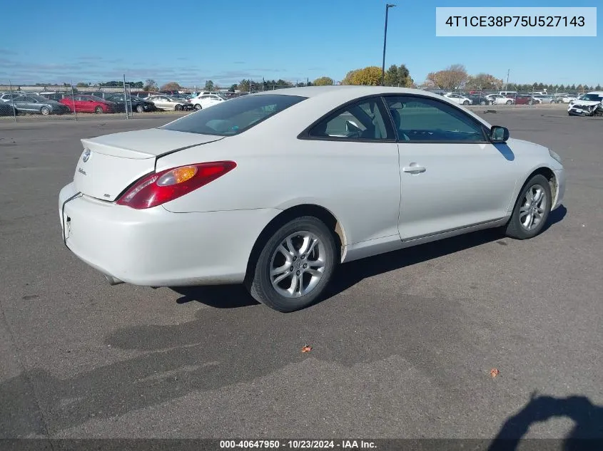 2005 Toyota Camry Solara Se VIN: 4T1CE38P75U527143 Lot: 40647950