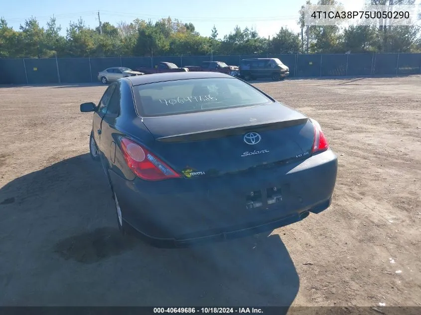 2005 Toyota Camry Solara Se Sport V6 VIN: 4T1CA38P75U050290 Lot: 40649686