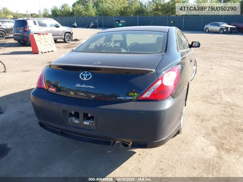 2005 Toyota Camry Solara Se Sport V6 VIN: 4T1CA38P75U050290 Lot: 40649686