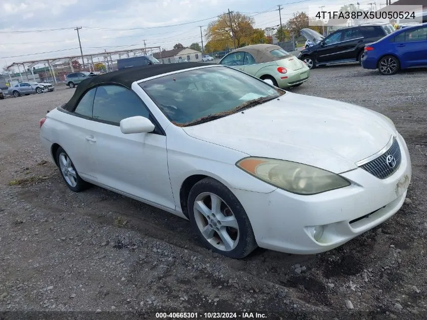 2005 Toyota Camry Solara Se VIN: 4T1FA38PX5U050524 Lot: 40665301