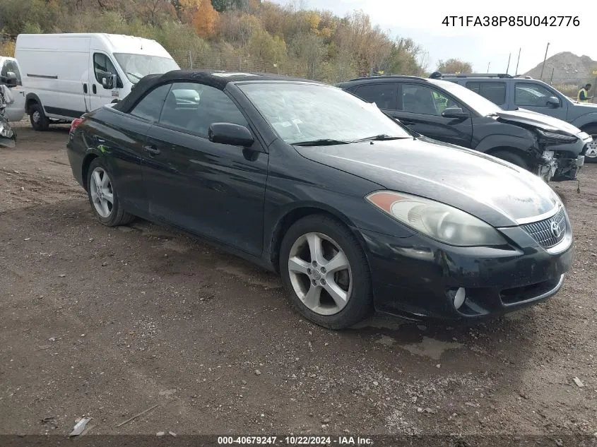 2005 Toyota Camry Solara Sle VIN: 4T1FA38P85U042776 Lot: 40679247