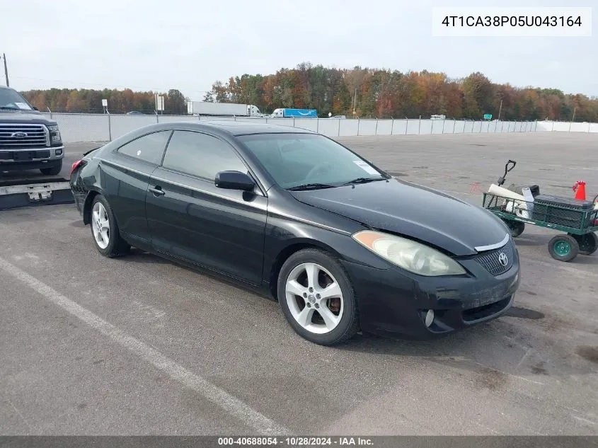 2005 Toyota Camry Solara Se V6 VIN: 4T1CA38P05U043164 Lot: 40688054