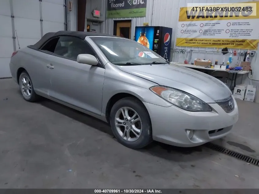 2005 Toyota Camry Solara Se/Sle VIN: 4T1FA38PX5U052483 Lot: 40709961