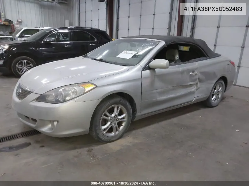 2005 Toyota Camry Solara Se/Sle VIN: 4T1FA38PX5U052483 Lot: 40709961