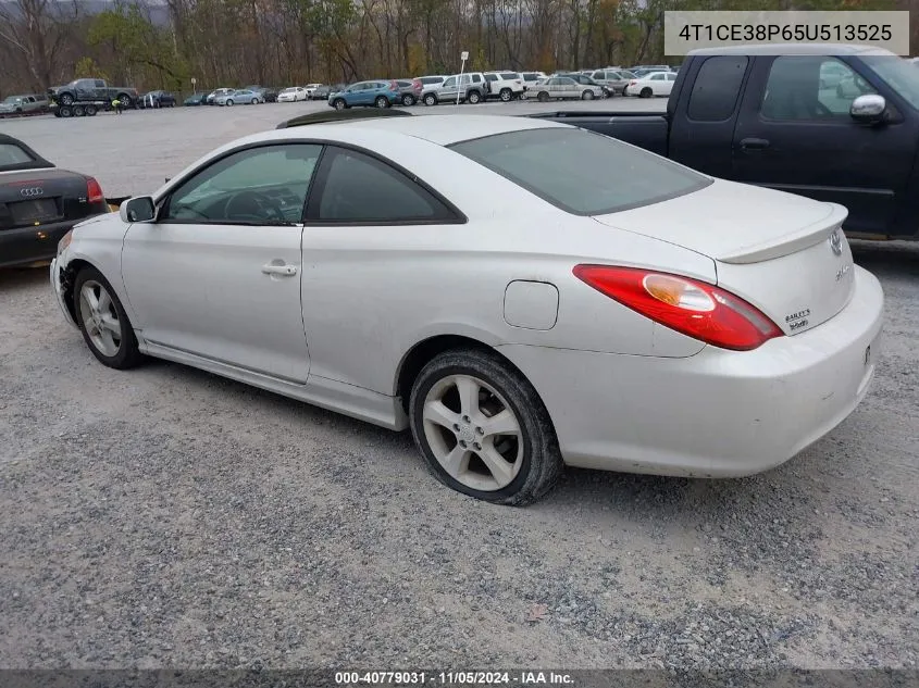 2005 Toyota Camry Solara Se Sport VIN: 4T1CE38P65U513525 Lot: 40779031