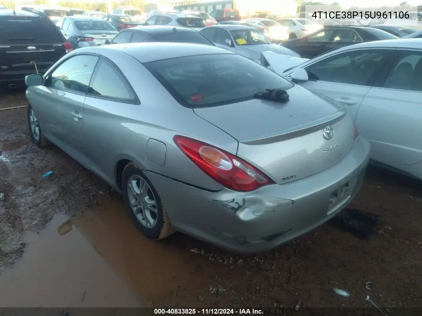 4T1CE38P15U961106 2005 Toyota Camry Solara Se