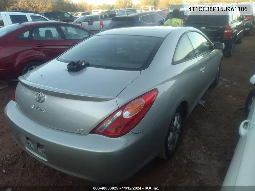 4T1CE38P15U961106 2005 Toyota Camry Solara Se