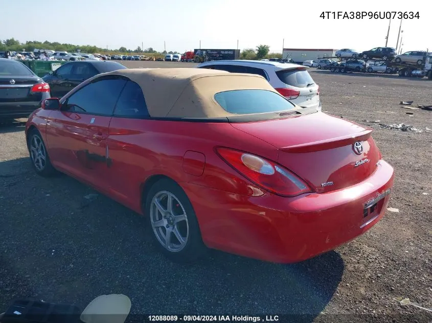 2006 Toyota Solara Se V6/Sle V6 VIN: 4T1FA38P96U073634 Lot: 12088089