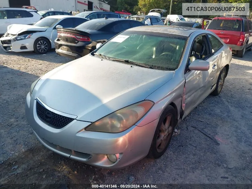 4T1CA30P06U087503 2006 Toyota Camry Solara Sle V6