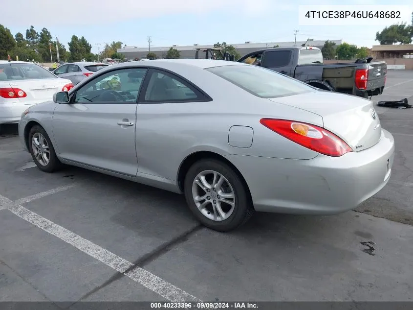 2006 Toyota Camry Solara Se VIN: 4T1CE38P46U648682 Lot: 40233396