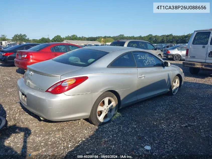 4T1CA38P26U088656 2006 Toyota Camry Solara Se V6