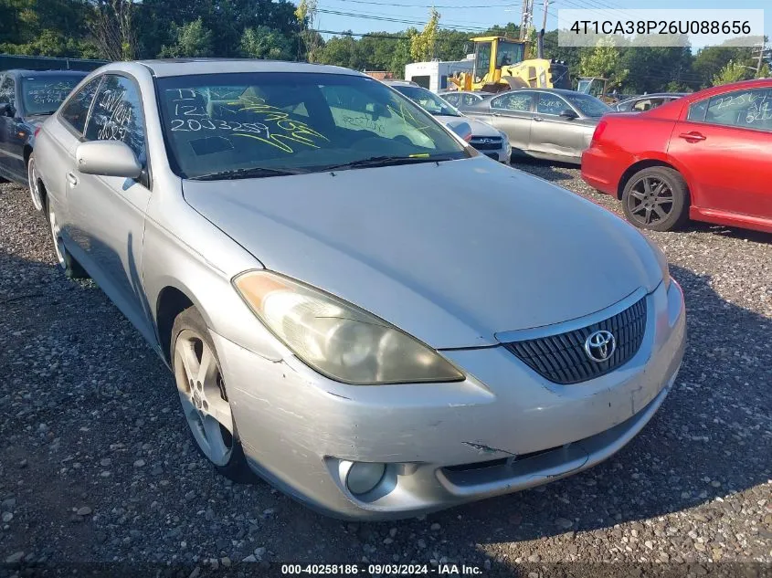 4T1CA38P26U088656 2006 Toyota Camry Solara Se V6