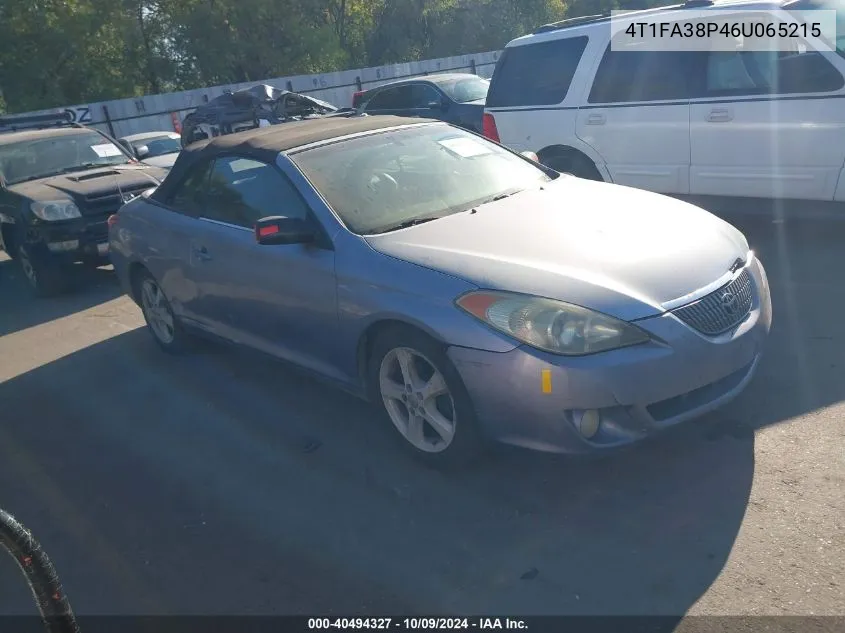 4T1FA38P46U065215 2006 Toyota Camry Solara Se/Sle