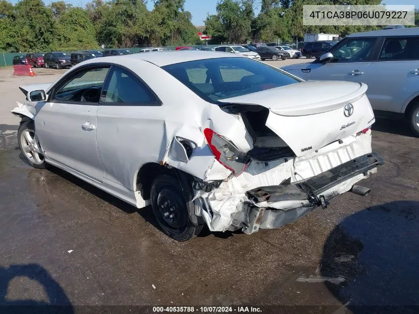 2006 Toyota Camry Solara Se Sport V6 VIN: 4T1CA38P06U079227 Lot: 40535788