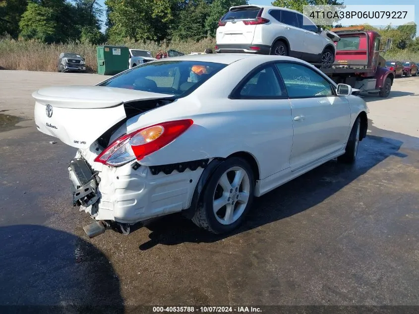 2006 Toyota Camry Solara Se Sport V6 VIN: 4T1CA38P06U079227 Lot: 40535788