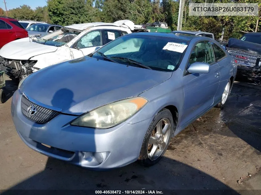 2006 Toyota Camry Solara Se Sport V6 VIN: 4T1CA38P26U083179 Lot: 40538472