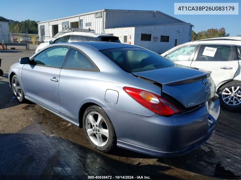 4T1CA38P26U083179 2006 Toyota Camry Solara Se Sport V6