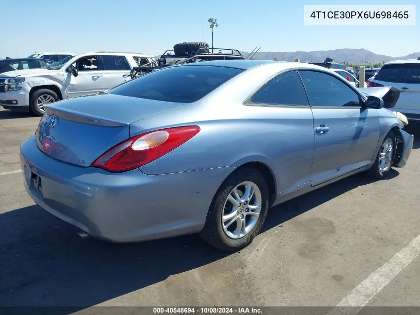 2006 Toyota Camry Solara Se/Sle VIN: 4T1CE30PX6U698465 Lot: 40548694