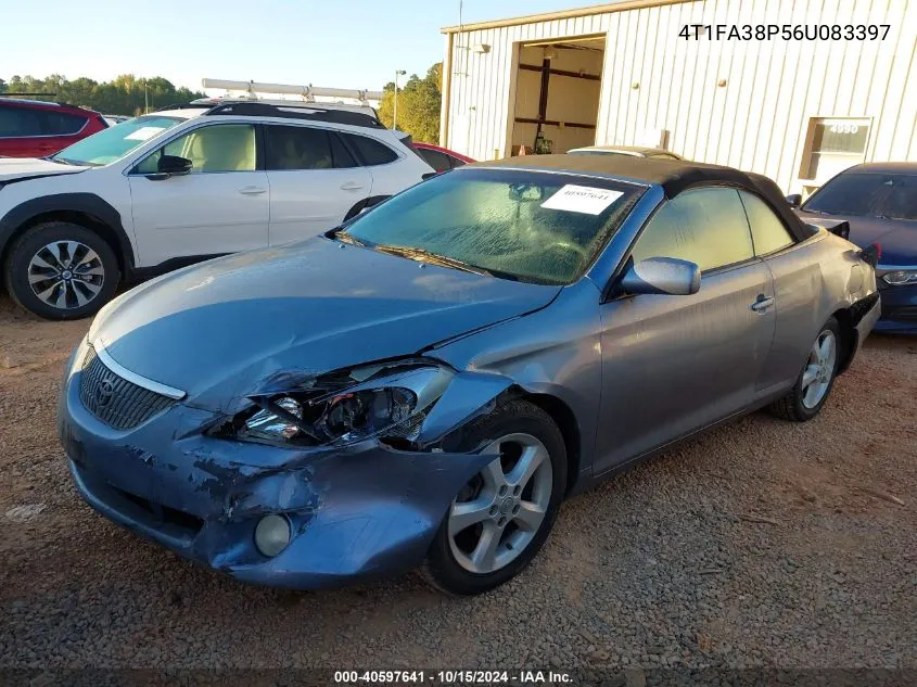 2006 Toyota Camry Solara Sle VIN: 4T1FA38P56U083397 Lot: 40597641