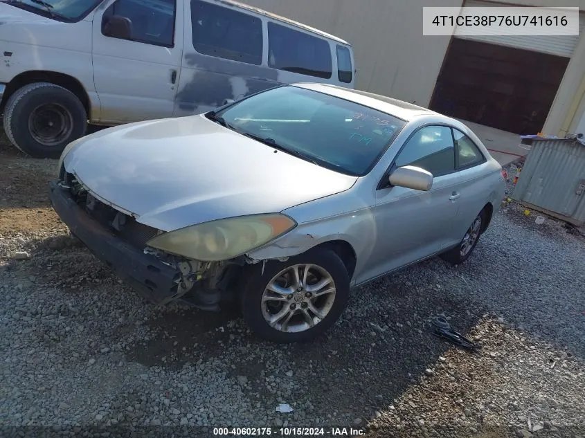 2006 Toyota Camry Solara Se VIN: 4T1CE38P76U741616 Lot: 40602175