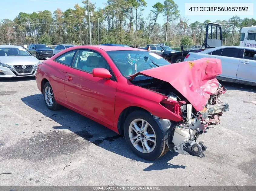 2006 Toyota Camry Solara Se VIN: 4T1CE38P56U657892 Lot: 40602351