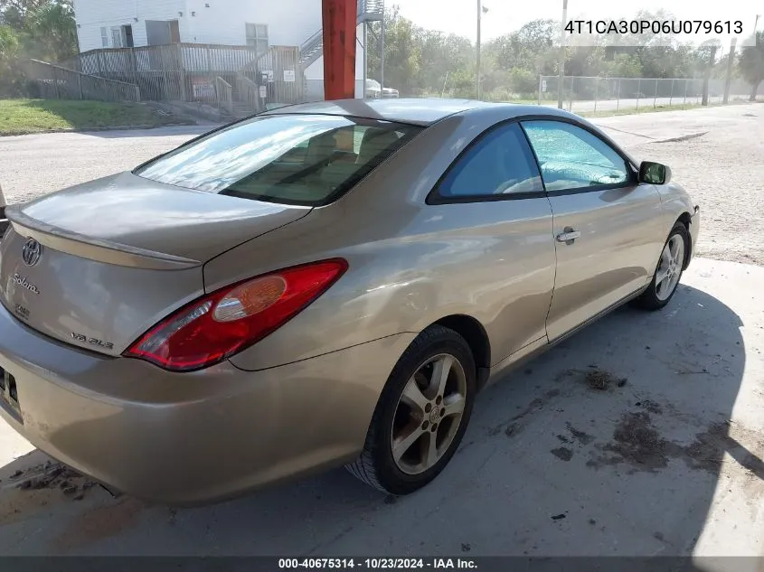 2006 Toyota Camry Solara Sle V6 VIN: 4T1CA30P06U079613 Lot: 40675314