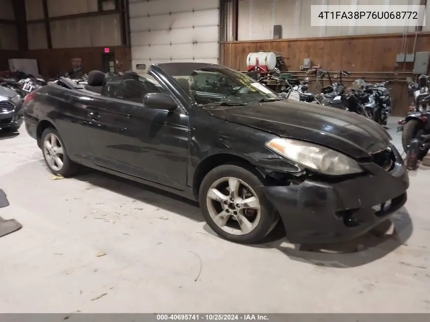 2006 Toyota Camry Solara Se/Sle VIN: 4T1FA38P76U068772 Lot: 40695741