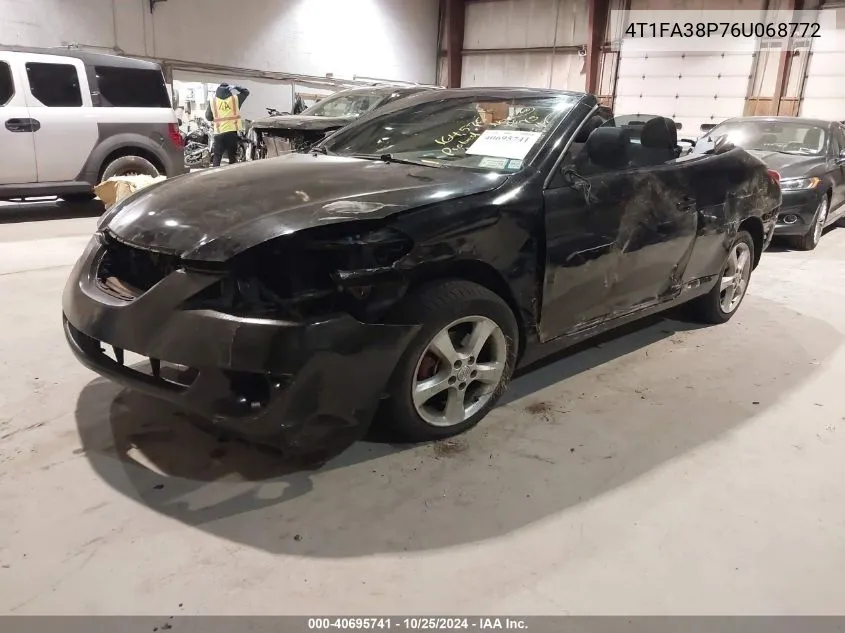 4T1FA38P76U068772 2006 Toyota Camry Solara Se/Sle