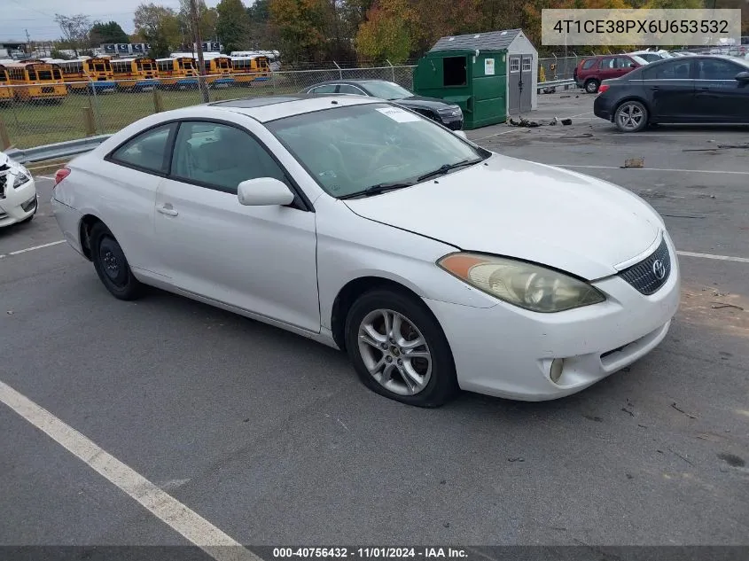 2006 Toyota Camry Solara Se VIN: 4T1CE38PX6U653532 Lot: 40756432