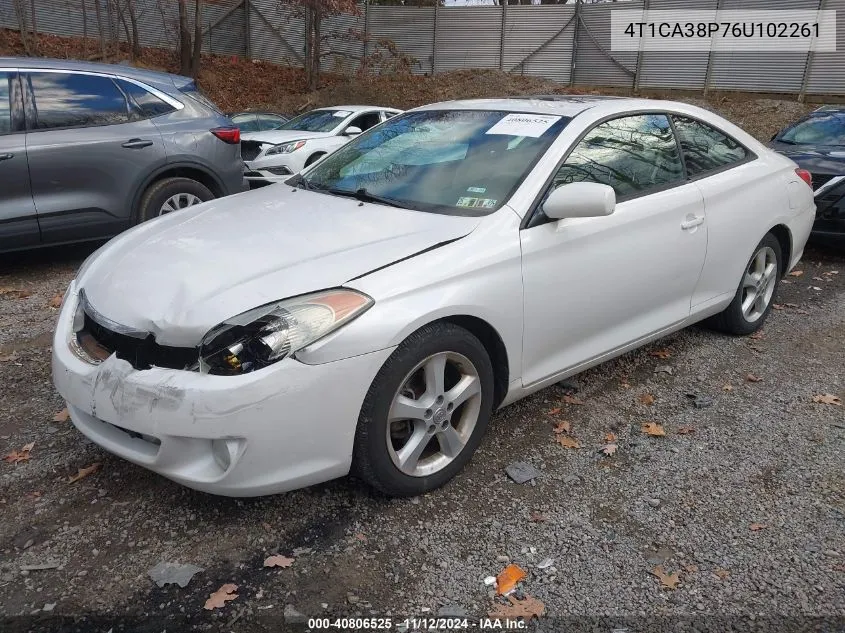 4T1CA38P76U102261 2006 Toyota Camry Solara Se V6