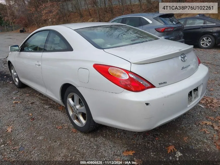 4T1CA38P76U102261 2006 Toyota Camry Solara Se V6