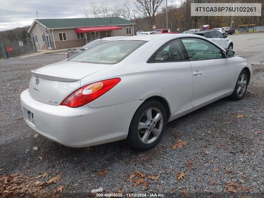 4T1CA38P76U102261 2006 Toyota Camry Solara Se V6