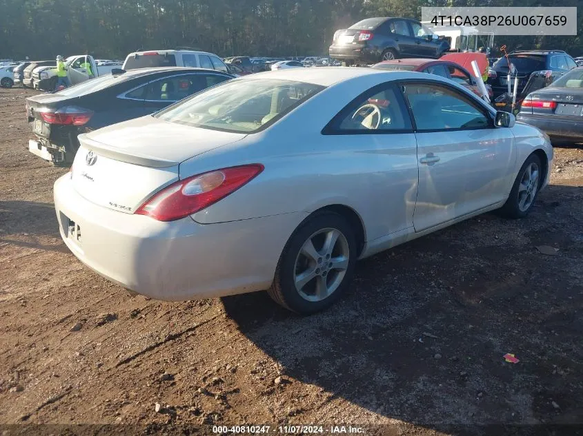 2006 Toyota Camry Solara Sle V6 VIN: 4T1CA38P26U067659 Lot: 40810247