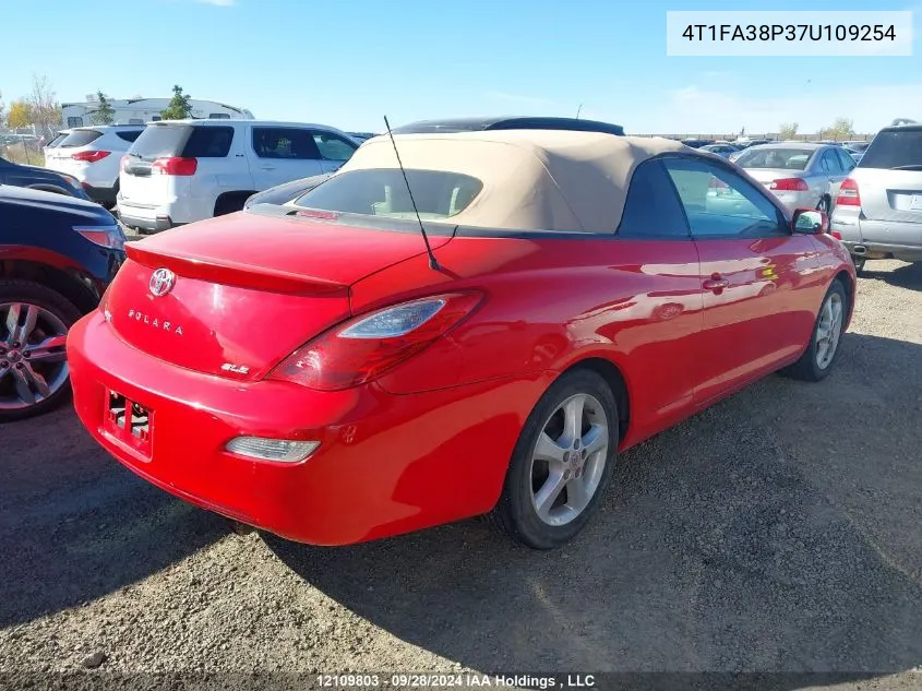 4T1FA38P37U109254 2007 Toyota Solara Sle V6/Sport V6