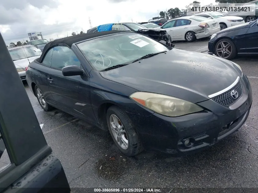 2007 Toyota Camry Solara Se VIN: 4T1FA38P57U135421 Lot: 38605896